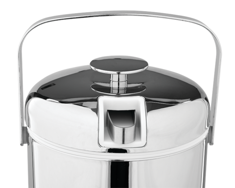 POJEMNIK TERMOIZOLACYJNY DO LODU CHROMOWANY 1,1L
