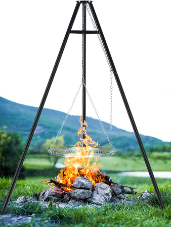 GRILL WISZĄCY NA TRÓJNOGU, RUSZT 56,5CM