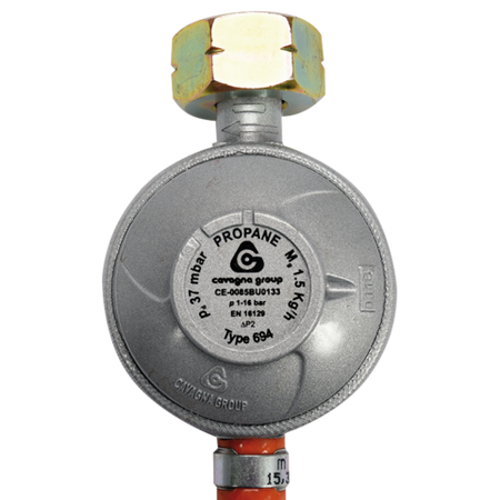 REDUKTOR GAZOWY Z WĘŻEM 1,5M DO PODŁĄCZENIA BUTLI GAZOWEJ Z GRILLEM, KUCHENKĄ, PIECYKIEM ITP.