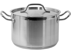 GARNEK ŚREDNI Z POKRYWKĄ ZE STALI NIERDZEWNEJ 24X16XM 7,2L