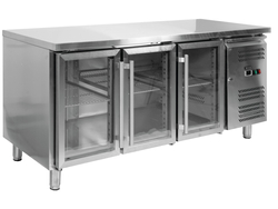 STÓŁ CHŁODNICZY 3-DRZWIOWY PRZESZKLONY - LINIA 700