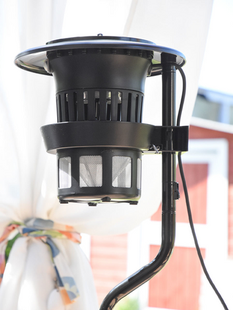 LAMPA OWADOBÓJCZA Z WENTYLATOREM, UV-A 8W, IPX4, STOJAK