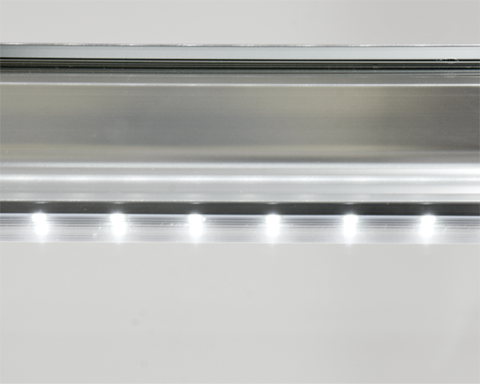 WITRYNA CHŁODNICZA 500L 90X80X144 CZARNA