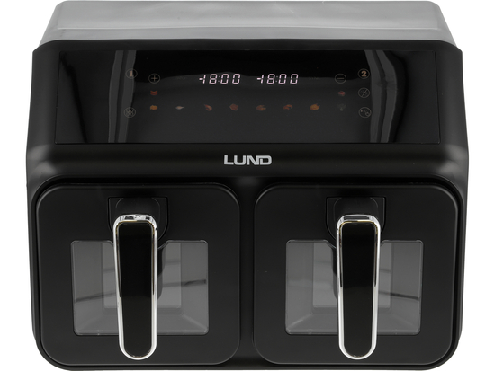 FRYTKOWNICA BEZTŁUSZCZOWA 2200W 4L+4L CZARNA