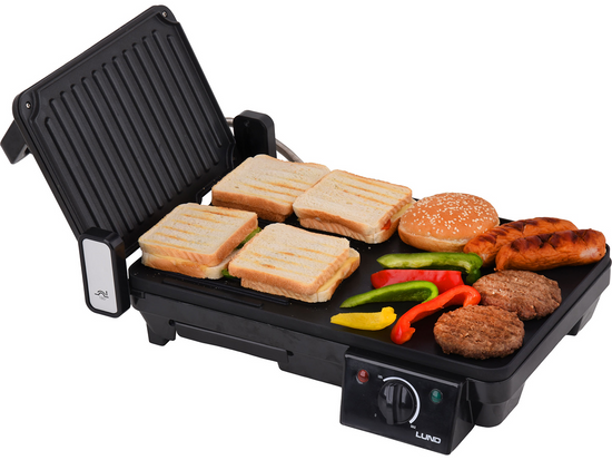 GRILL STOŁOWY ELEKTRYCZNY 2000W 2W1 40,5X25CM