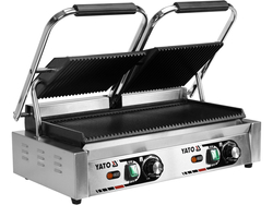 PODWÓJNY GRILL KONTAKTOWY RYFLOWANY 58CM, 3,6KW