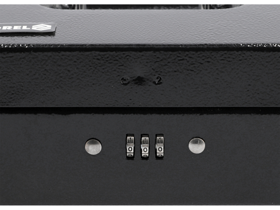 KASETKA NA PIENIĄDZE 200X160X90 CZARNA ZAMEK SZYFROWY