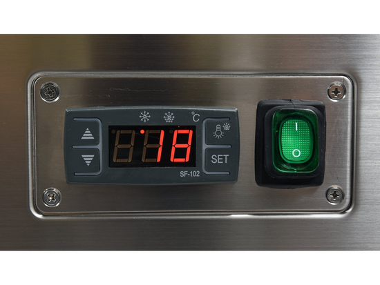 WITRYNA CHŁODNICZA 500L 90X80X144 CZARNA