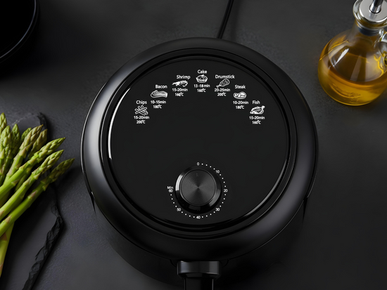 FRYTKOWNICA BEZTŁUSZCZOWA 1000W 2,6L CZARNA