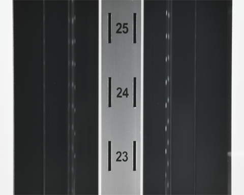 WITRYNA CHŁODNICZA 400L 68X68X175 CZARNA