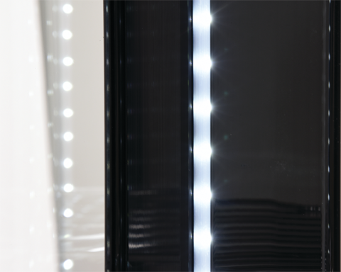 WITRYNA CHŁODNICZA 73L 50X50X106 CZARNA