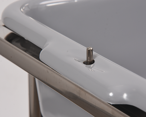 POJEMNIK DO WÓZKA SZARY 54X39,4X20,6CM