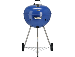 GRILL WĘGLOWY OKRĄGŁY 54CM NIEBIESKI