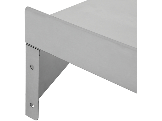 PÓŁKA WISZĄCA Z RANTEM POJEDYNCZA 1500X300X180MM