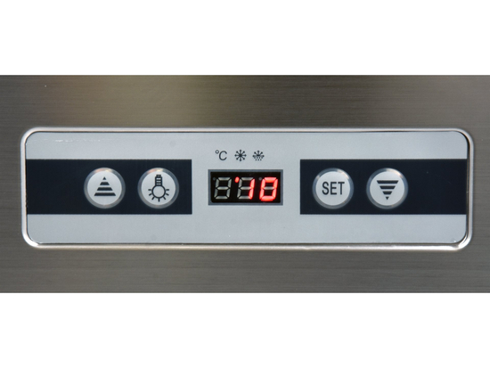 WITRYNA CHŁODNICZA 400L 65X65X190 CZARNA