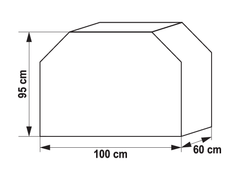 POKROWIEC NA GRILLA 100 X 60 X 95CM