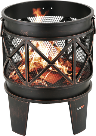 PALENISKO OGRODOWE STALOWE, DEKORACYJNE, KOKSOWNIK 42CM