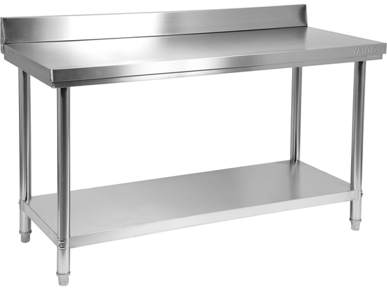 SKŁADANY STÓŁ PRZYŚCIENNY Z PÓŁKĄ 1400X600XH850+100MM