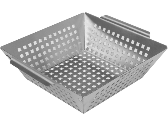 KOSZYK DO GRILLOWANIA, STAL NIERDZEWNA 26 X 22 X 7CM