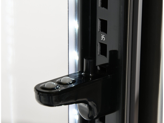 WITRYNA CHŁODNICZA 100L 48X48X103 CZARNA