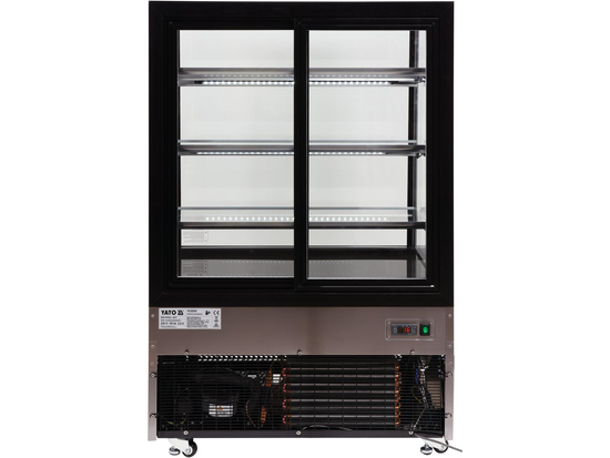 WITRYNA CHŁODNICZA 500L 90X80X144 CZARNA