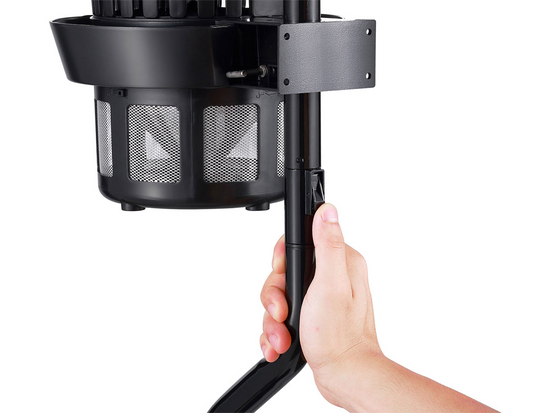 LAMPA OWADOBÓJCZA Z WENTYLATOREM, UV-A 8W, IPX4, STOJAK