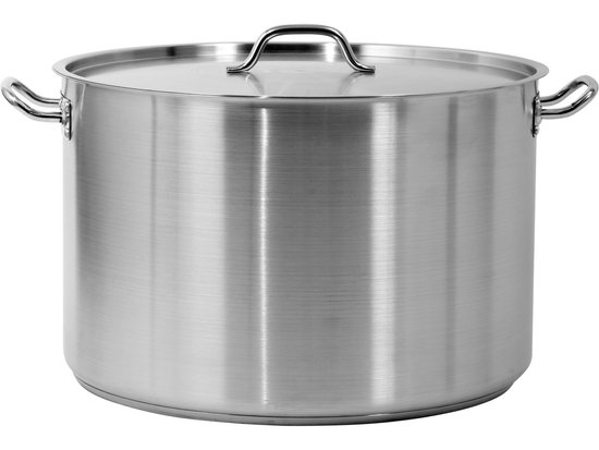 GARNEK ŚREDNI Z POKRYWKĄ ZE STALI NIERDZEWNEJ 50X32CM 62,8L