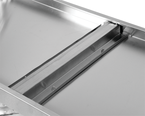 SKŁADANY STÓŁ PRZYŚCIENNY Z PÓŁKĄ 1200X700XH850+100MM