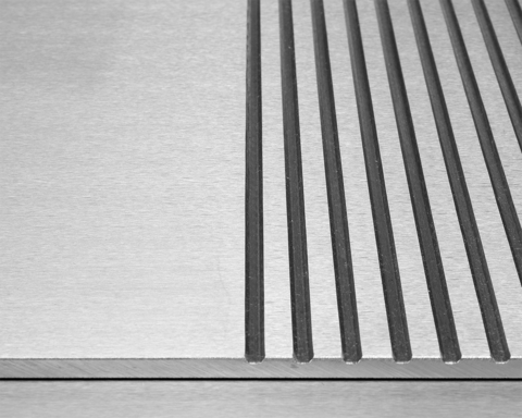 PŁYTA GRILLOWA 2/3 GŁADKA 55CM