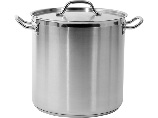 GARNEK WYSOKI Z POKRYWKĄ ZE STALI NIERDZEWNEJ 32X32CM 25,7L