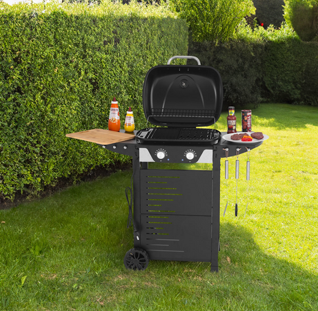 GRILL ELEKTRYCZNY, STOJĄCY ASAHI 2300W, 47 X 37CM