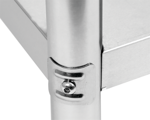 SKŁADANY STÓŁ PRZYŚCIENNY Z PÓŁKĄ 1200X700XH850+100MM