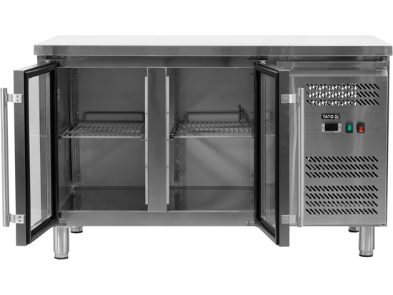 STÓŁ CHŁODNICZY 2-DRZWIOWY PRZESZKLONY - LINIA 700