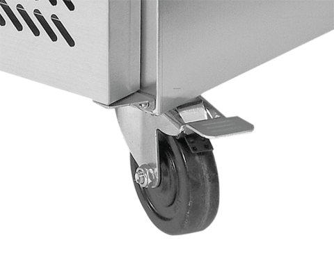 STÓŁ CHŁODNICZY 2-DRZWIOWY DO PIZZY Z 7 SZUFLADAMI I BLATEM GRANITOWYM