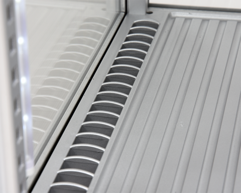 WITRYNA CHŁODNICZA 78L 42X38X96 SREBRNA