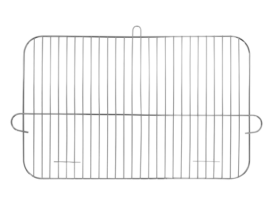 GRILL WĘGLOWY Z PÓŁKAMI, RUSZT 53X33CM