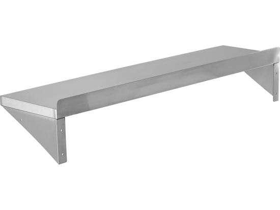 PÓŁKA WISZĄCA Z RANTEM I HACZYKAMI POJEDYNCZA 1000X300X180MM