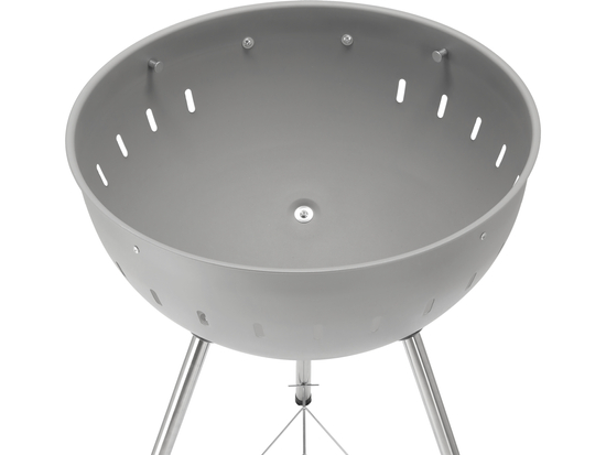 GRILL WĘGLOWY OKRĄGŁY 54CM SZARY