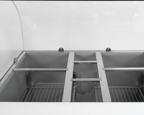 STÓŁ CHŁODNICZY 2-DRZWIOWY Z NADSTAWKĄ SZKLANĄ