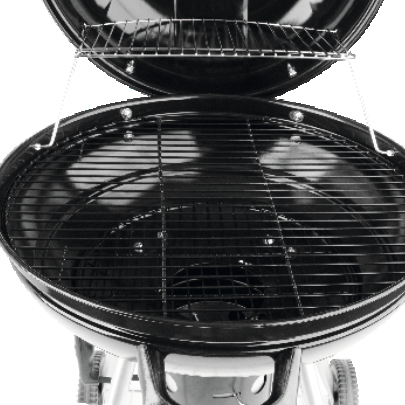 GRILL OGRODOWY WĘGLOWY OKRĄGŁY Z POKRYWĄ, ŚREDNICA 54 CM