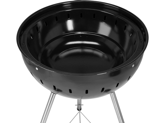 GRILL WĘGLOWY OKRĄGŁY 54CM CZARNY