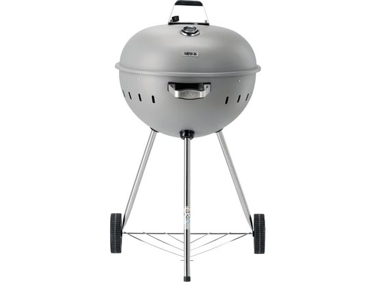 GRILL WĘGLOWY OKRĄGŁY 54CM SZARY