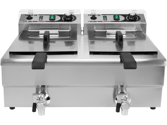 ELEKTRYCZNA FRYTOWNICA Z ZAWOREM 2X12L