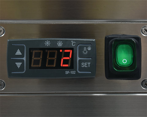 WITRYNA CHŁODNICZA 350L 65X80X144 CZARNA