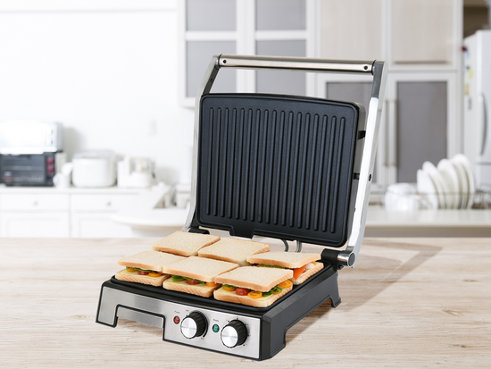 GRILL ELEKTRYCZNY 2000W, 29,5X24CM, TIMER