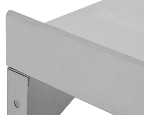 PÓŁKA WISZĄCA Z RANTEM POJEDYNCZA 1800X300X180MM