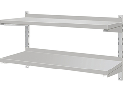PÓŁKA WISZĄCA REG. Z RANTEM PODWÓJNA 1000X300X350MM