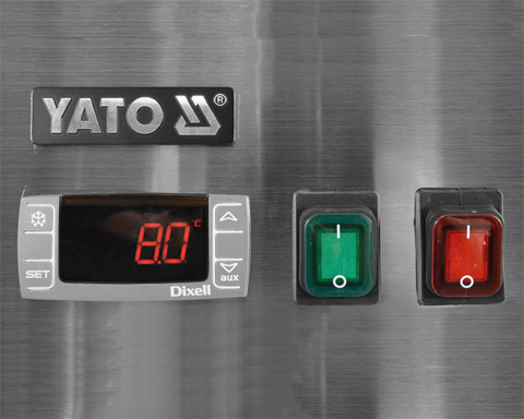 STÓŁ CHŁODNICZY 3-DRZWIOWY PRZESZKLONY - LINIA 700