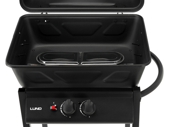 GRILL GAZOWY BAVEN, 2 PALNIKI 5,5KW CZARNY