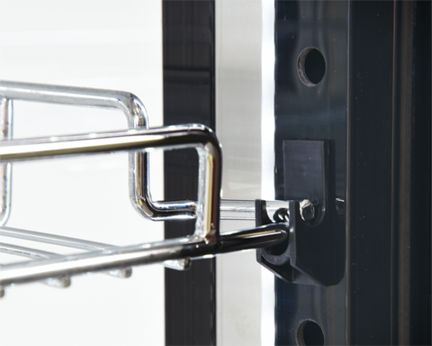 WITRYNA CHŁODNICZA 400L 65X65X190 CZARNA